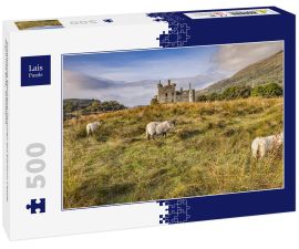 Lais Puzzle - Schottische Blackface-Rammen auf Kilchurn Castle, Argyll und Bute, Schottland - 500 Teile