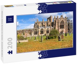 Lais Puzzle - Melrose Abbey Ruinen im Herbst - Scottish Borders - 200 Teile