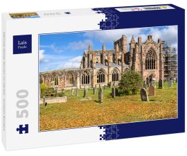 Lais Puzzle - Melrose Abbey Ruinen im Herbst - Scottish Borders - 500 Teile