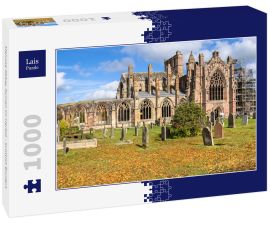Lais Puzzle - Melrose Abbey Ruinen im Herbst - Scottish Borders - 1.000 Teile