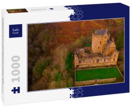 Lais Puzzle - Luftaufnahme der mittelalterlichen Ruine Castle Campbell in Glen Dollar, Clackmannanshire, Schottland - 1.000 Teile