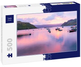 Lais Puzzle - Pink Sunset in Portree Harbor, Isle of Skye - 500 Teile