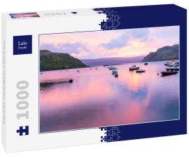 Lais Puzzle - Pink Sunset in Portree Harbor, Isle of Skye - 1.000 Teile