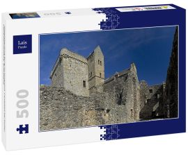 Lais Puzzle - Mittelalterliche Burg im Innenhof, Campbell bei Dollar, Clackmannanshire, Schottland - 500 Teile