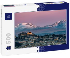 Lais Puzzle - Winterlicher Sonnenaufgang am Schloss Stirling, Schottland - 500 Teile