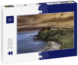 Lais Puzzle - Tantallon Castle in East Lothian, Schottland, ist eine halbzerstörte Klippenfestung aus der Mitte des 14. Jahrhunderts mit historischen Verbindungen zur Douglas-Dynastie, Maria, Königin der Schotten - 200 Teile