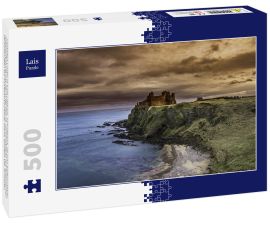 Lais Puzzle - Tantallon Castle in East Lothian, Schottland, ist eine halbzerstörte Klippenfestung aus der Mitte des 14. Jahrhunderts mit historischen Verbindungen zur Douglas-Dynastie, Maria, Königin der Schotten - 500 Teile