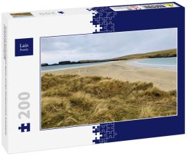 Lais Puzzle - Strand mit beidseitigem Wasser auf den Shetland Inseln Schottland - Landschaftsfotografie - 200 Teile