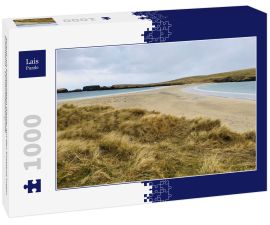 Lais Puzzle - Strand mit beidseitigem Wasser auf den Shetland Inseln Schottland - Landschaftsfotografie - 1.000 Teile