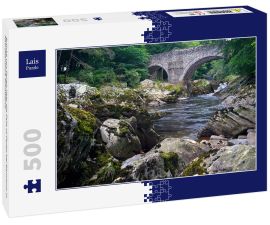 Lais Puzzle - Brücke von Feugh über die Falls of Feugh bei Banchory in Aberdeenshire Schottland - 500 Teile