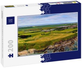 Lais Puzzle - Luftbildpanorama eines Golfplatzes in North Berwick, East Lothian, Schottland - 200 Teile