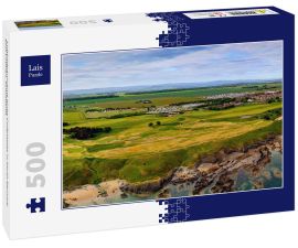 Lais Puzzle - Luftbildpanorama eines Golfplatzes in North Berwick, East Lothian, Schottland - 500 Teile