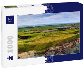 Lais Puzzle - Luftbildpanorama eines Golfplatzes in North Berwick, East Lothian, Schottland - 1.000 Teile
