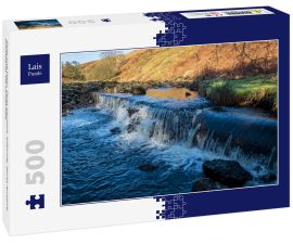 Lais Puzzle - Fluss und Wehr, Fluss Garnock, Kilbirnie, North Ayrshire, Schottland, UK Landschaft - 500 Teile