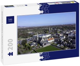 Lais Puzzle - Stadt Dalkeith, Schottland, Luftaufnahme von King's Park - 200 Teile