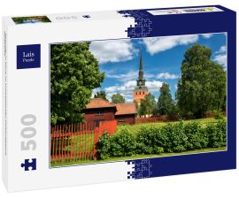 Lais Puzzle - Sommer in Mora im schwedischen Folklorebezirk Dalecarlia - 500 Teile