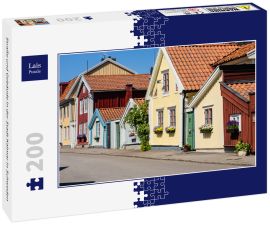 Lais Puzzle - Straße und Gebäude in der Stadt Kalmar in Schweden - 200 Teile