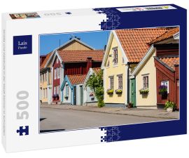 Lais Puzzle - Straße und Gebäude in der Stadt Kalmar in Schweden - 500 Teile