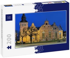 Lais Puzzle - Kirche der Heiligen Dreifaltigkeit (Heliga Trefaldighetskyrkan) in Kristianstad in der Abenddämmerung, Schweden - 200 Teile
