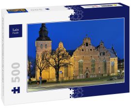 Lais Puzzle - Kirche der Heiligen Dreifaltigkeit (Heliga Trefaldighetskyrkan) in Kristianstad in der Abenddämmerung, Schweden - 500 Teile
