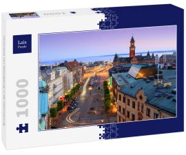 Lais Puzzle - Panorama von Helsingborg in der Dämmerung - 1.000 Teile