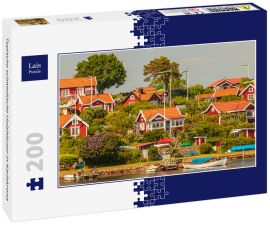 Lais Puzzle - Typische schwedische Holzhäuser in Karlskrona - 200 Teile