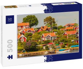 Lais Puzzle - Typische schwedische Holzhäuser in Karlskrona - 500 Teile