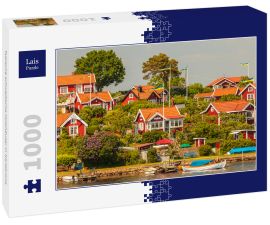 Lais Puzzle - Typische schwedische Holzhäuser in Karlskrona - 1.000 Teile