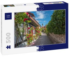 Lais Puzzle - Mittelalterliche Gasse in der historischen Hansestadt Visby auf der schwedischen Ostseeinsel Gotland - 500 Teile