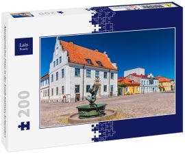 Lais Puzzle - Altertümlicher Platz in der Stadt Kalmar, Schweden - 200 Teile