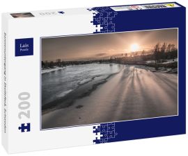 Lais Puzzle - Sonnenuntergang in Skellefteå, Schweden - 200 Teile