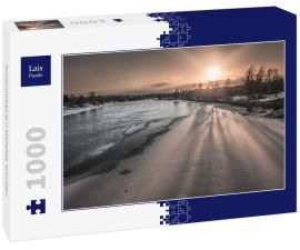 Lais Puzzle - Sonnenuntergang in Skellefteå, Schweden - 1.000 Teile
