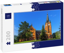 Lais Puzzle - Die Gustav-Adolf-Kirche ist eine Gemeindekirche in Sundsvall. Schweden - 200 Teile