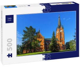 Lais Puzzle - Die Gustav-Adolf-Kirche ist eine Gemeindekirche in Sundsvall. Schweden - 500 Teile