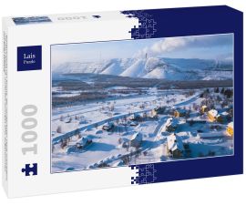 Lais Puzzle - Winteransicht von Kiruna, der nördlichsten Stadt Schwedens, Provinz Lappland, winterlich sonniges Bild, aufgenommen von einer Drohne - 1.000 Teile