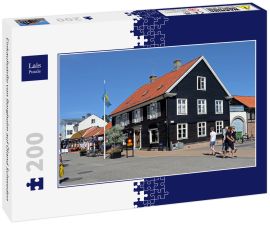 Lais Puzzle - Einkaufsstrße von Borgholm auf Öland Schweden - 200 Teile