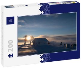 Lais Puzzle - Sonnenuntergang über dem Skigebiet åre in Nordschweden - 200 Teile