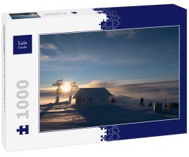 Lais Puzzle - Sonnenuntergang über dem Skigebiet åre in Nordschweden - 1.000 Teile