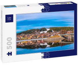 Lais Puzzle - Blick auf die Insel Froso und die Skyline von Östersund in Schweden - 500 Teile