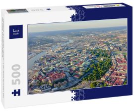 Lais Puzzle - Göteborg, Schweden. Panorama der Stadt zentralen Teil der Stadt. Sonnenuntergang - 500 Teile