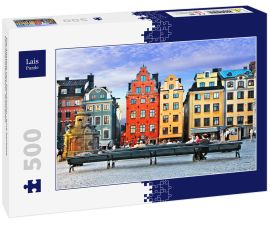 Lais Puzzle - Die Altstadt von Stockholm - eine beliebte Touristenattraktion. Schweden - 500 Teile