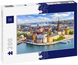 Lais Puzzle - Stockholm Altstadt (Gamla Stan) Stadtbild von Rathaus oben, Schweden - 200 Teile