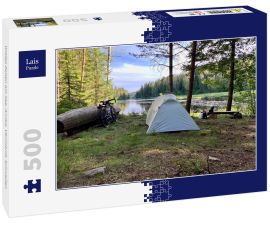 Lais Puzzle - Wildes Zelten am See, Arvika, Värmland, Schweden - 500 Teile