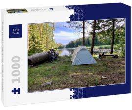 Lais Puzzle - Wildes Zelten am See, Arvika, Värmland, Schweden - 1.000 Teile