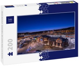Lais Puzzle - Boras-Bahnhof - Schweden, die schöne Natur und Schnee - 200 Teile