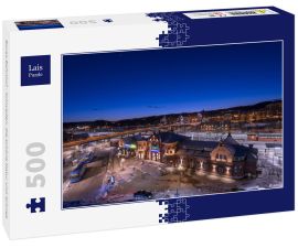 Lais Puzzle - Boras-Bahnhof - Schweden, die schöne Natur und Schnee - 500 Teile