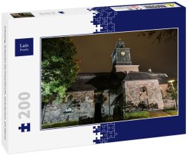 Lais Puzzle - Enkoping, Schweden Die Frauenkirche, Varfrukyrkan, am Abend - 200 Teile