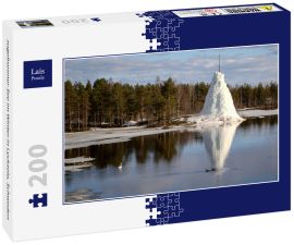 Lais Puzzle - zugefrorener See im Winter in Lycksele, Schweden - 200 Teile