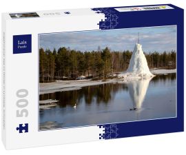 Lais Puzzle - zugefrorener See im Winter in Lycksele, Schweden - 500 Teile