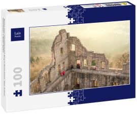 Lais Puzzle - Ruinen einer mittelalterlichen Burg in Deutschland - Altes Schloss Hohenbaden in Baden-Baden - 100 Teile